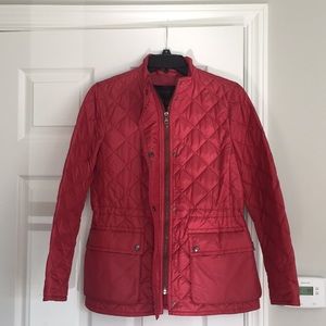 NWT. Coach Red Quilted Jacket. Size XS.